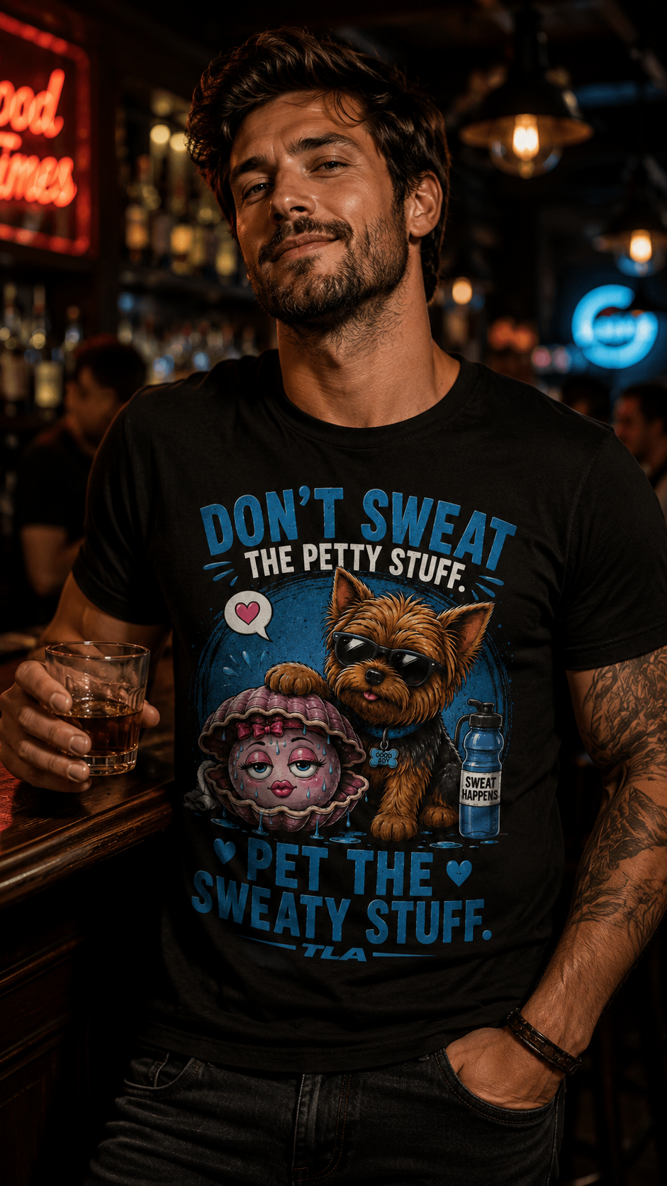 Don't Sweat the Petty Stuff. Pet the Sweaty Stuff.